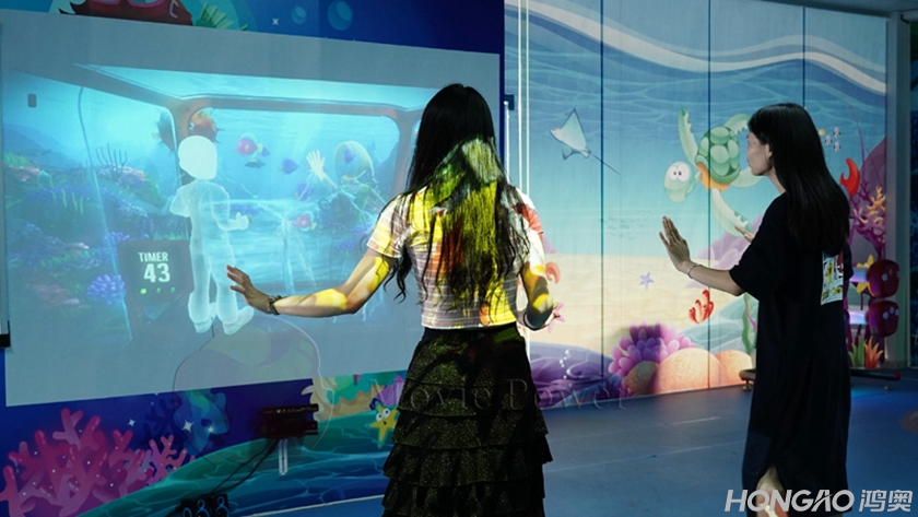 海洋类的体感互动投影游戏